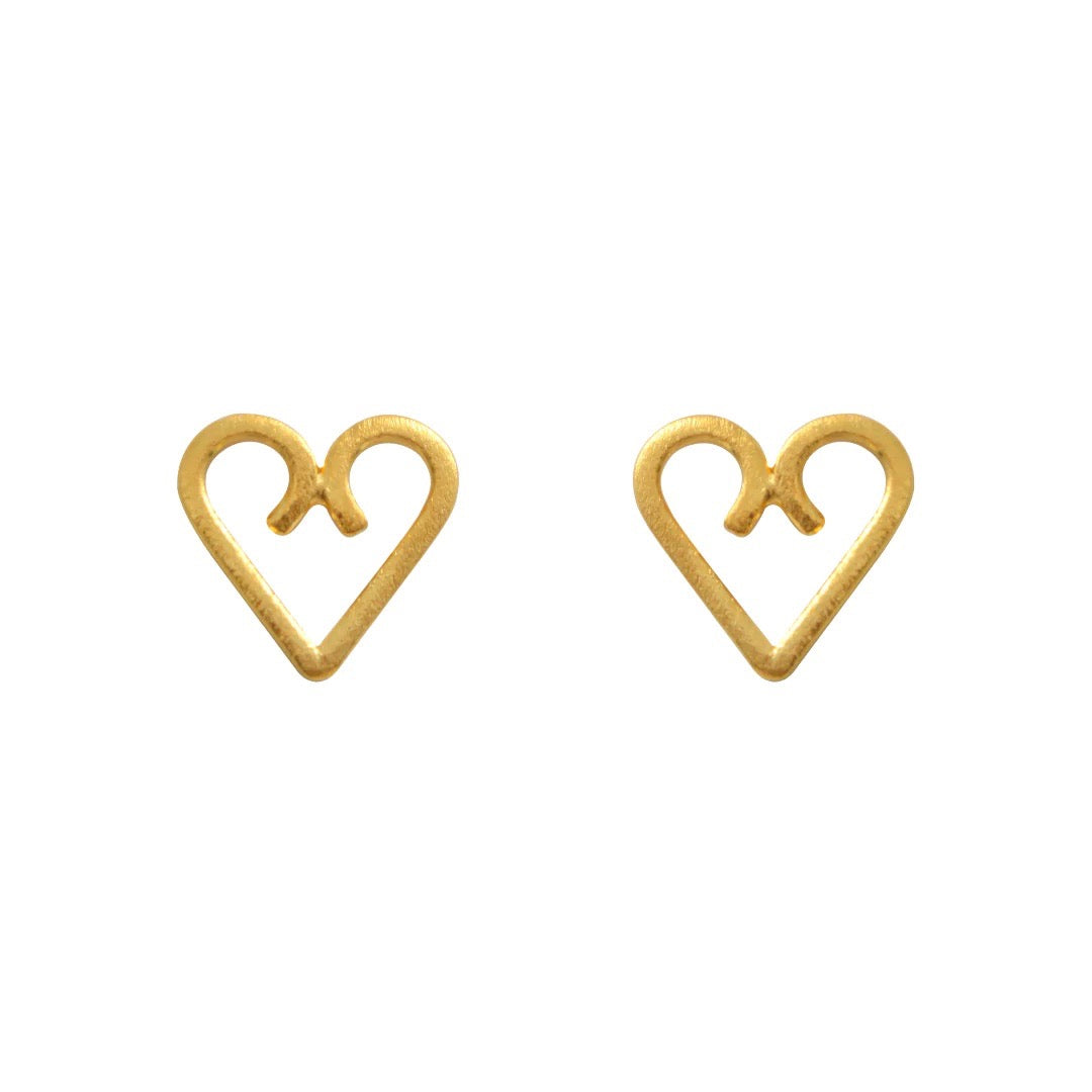 HEART STUD EARRINGS