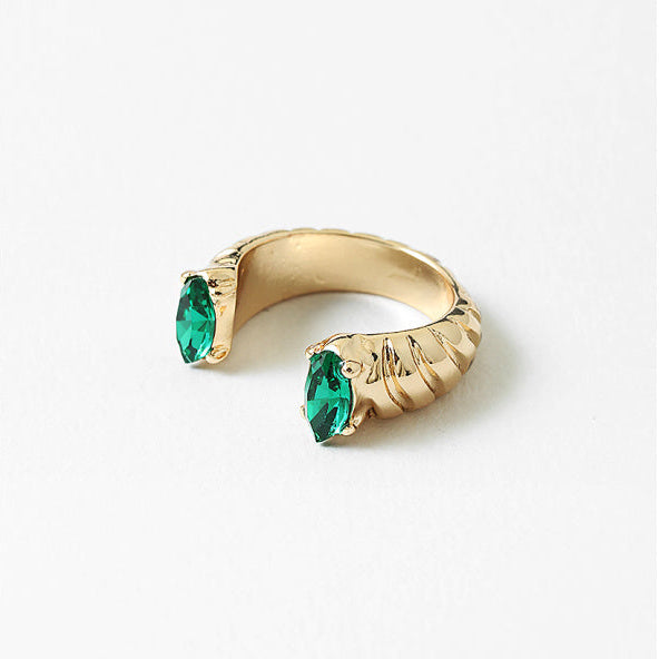VERDE AURA OPEN RING