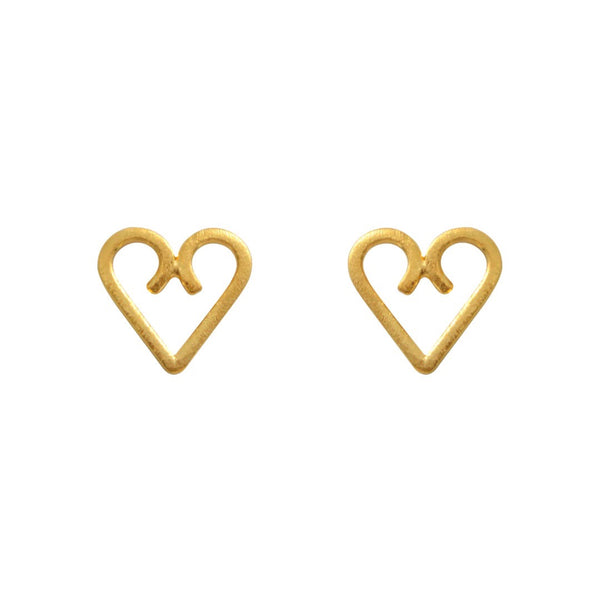 HEART STUD EARRINGS