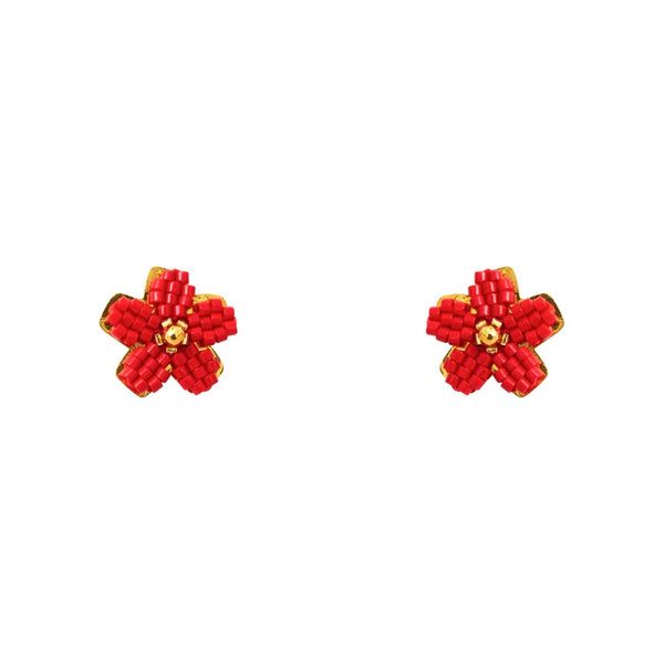 MIYUKI DAISY STUD EARRINGS